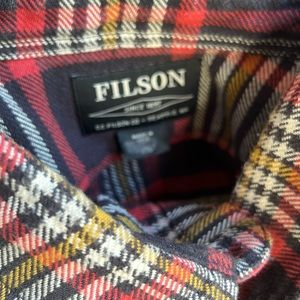 Filson Shirt Button Down Plaid XXL EUC
